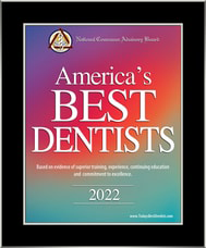 2022 America's Best Dentists award given to Dr. Hanam-Jahr